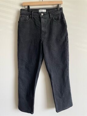 Abercrombie & Fitch the 90s straight ultra high rise jeans curve love 8 x short